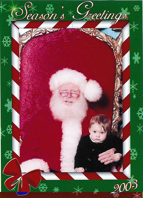 Shannon with Santa