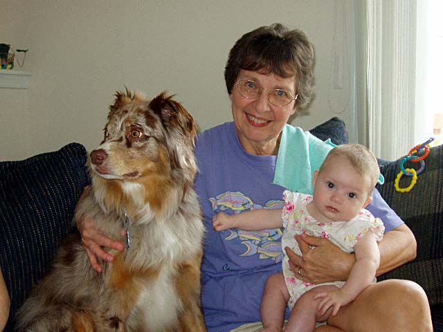 Grandma with Sydney and Shannon
